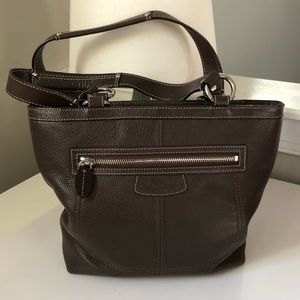 Coach Chocolate Brown Leather Bag